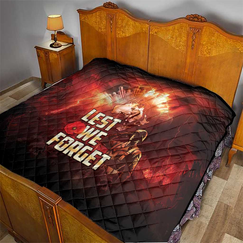 Honouring The ANZAC Spirit Quilt Gallipoli Lest We Forget