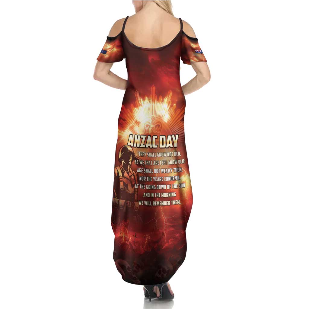 Honouring The ANZAC Spirit Summer Maxi Dress Gallipoli Lest We Forget LT05 - Polynesian Pride