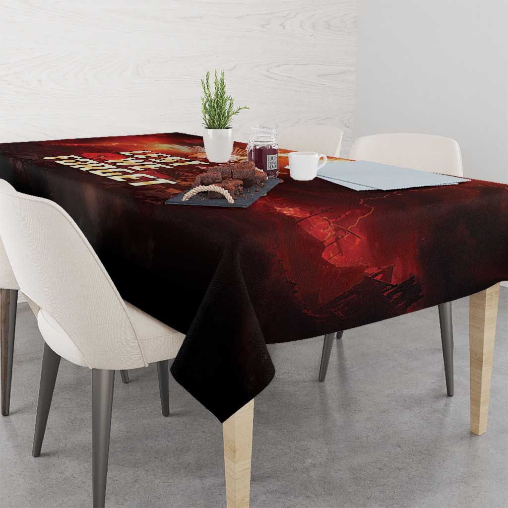 Honouring The ANZAC Spirit Tablecloth Gallipoli Lest We Forget LT05 - Polynesian Pride