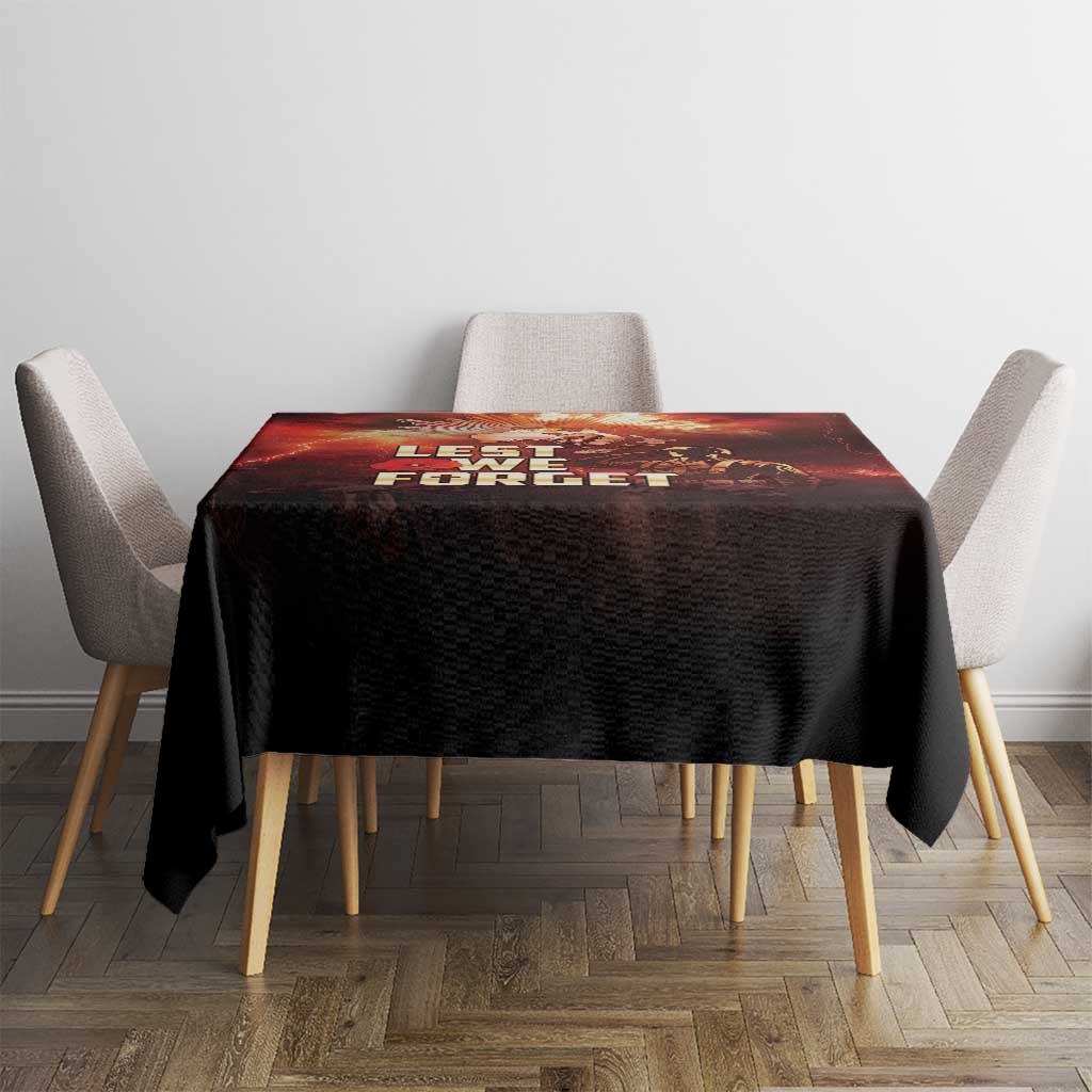 Honouring The ANZAC Spirit Tablecloth Gallipoli Lest We Forget LT05 - Polynesian Pride