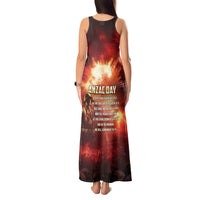 Honouring The ANZAC Spirit Tank Maxi Dress Gallipoli Lest We Forget LT05 - Polynesian Pride