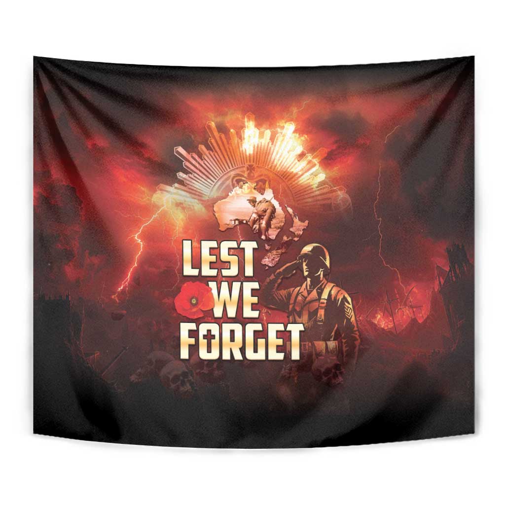 Honouring The ANZAC Spirit Tapestry Gallipoli Lest We Forget