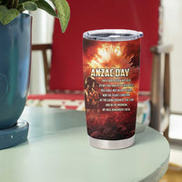 Honouring The ANZAC Spirit Tumbler Cup Gallipoli Lest We Forget LT05 - Polynesian Pride