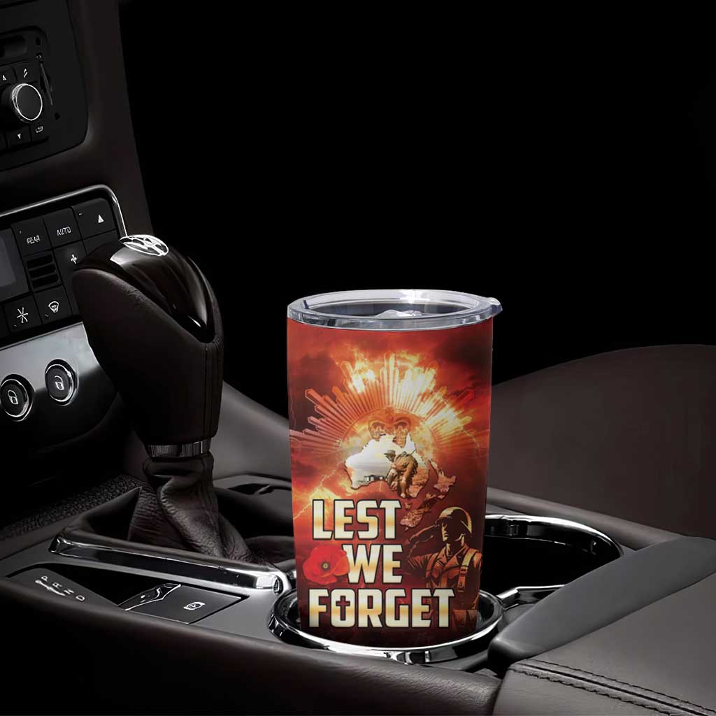 Honouring The ANZAC Spirit Tumbler Cup Gallipoli Lest We Forget LT05 - Polynesian Pride