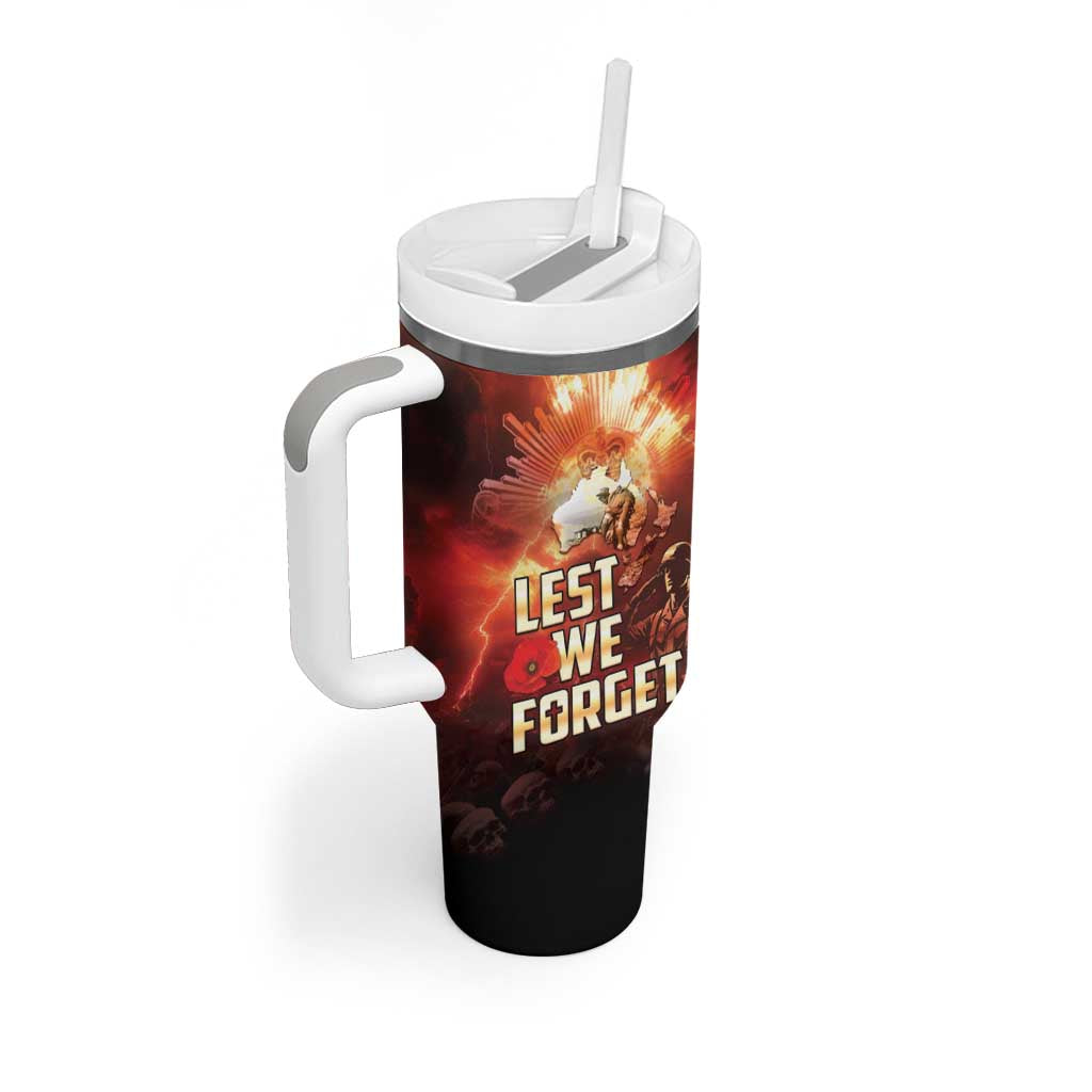 Honouring The ANZAC Spirit Tumbler With Handle Gallipoli Lest We Forget LT05 - Polynesian Pride