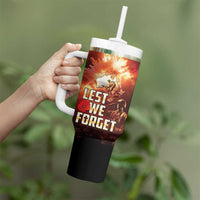 Honouring The ANZAC Spirit Tumbler With Handle Gallipoli Lest We Forget LT05 - Polynesian Pride