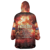 Honouring The ANZAC Spirit Wearable Blanket Hoodie Gallipoli Lest We Forget LT05 - Polynesian Pride