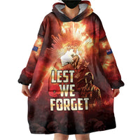 Honouring The ANZAC Spirit Wearable Blanket Hoodie Gallipoli Lest We Forget LT05 - Polynesian Pride