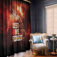 Honouring The ANZAC Spirit Window Curtain Gallipoli Lest We Forget LT05 - Polynesian Pride