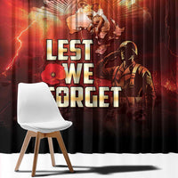 Honouring The ANZAC Spirit Window Curtain Gallipoli Lest We Forget LT05 - Polynesian Pride
