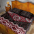 New Zealand Aotearoa Quilt Bed Set Red Taniko Art Maori Pattern