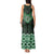 New Zealand Aotearoa Tank Maxi Dress Green Taniko Art Maori Pattern