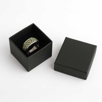 New Zealand Aotearoa Classic Ring Yellow Taniko Art Maori Pattern LT05 - Polynesian Pride