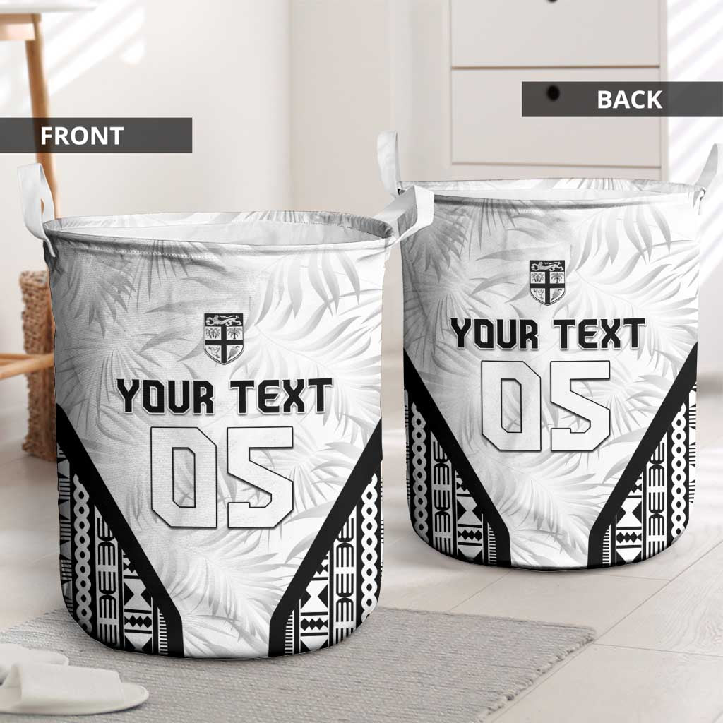 Custom Fiji 2026 Rugby Laundry Basket Fijian Tapa Pattern LT05 - Polynesian Pride