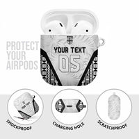 Custom Fiji 2026 Rugby AirPods Case Fijian Tapa Pattern LT05 - Polynesian Pride