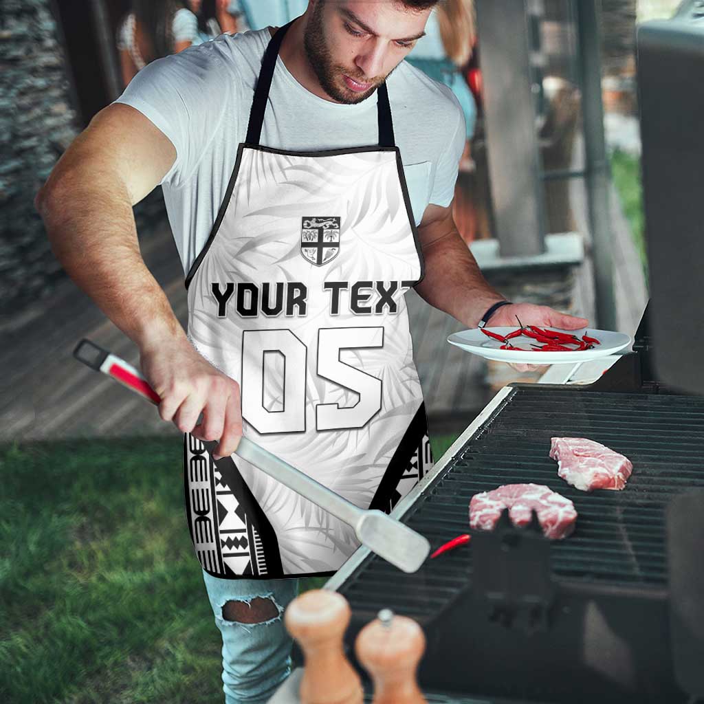 Custom Fiji 2026 Rugby Apron Fijian Tapa Pattern LT05 - Polynesian Pride