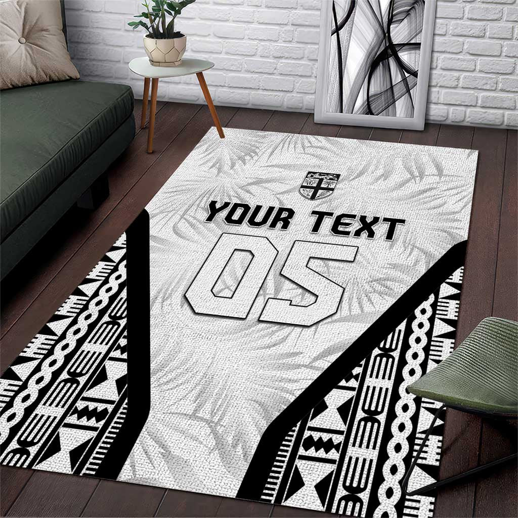 Custom Fiji 2026 Rugby Area Rug Fijian Tapa Pattern