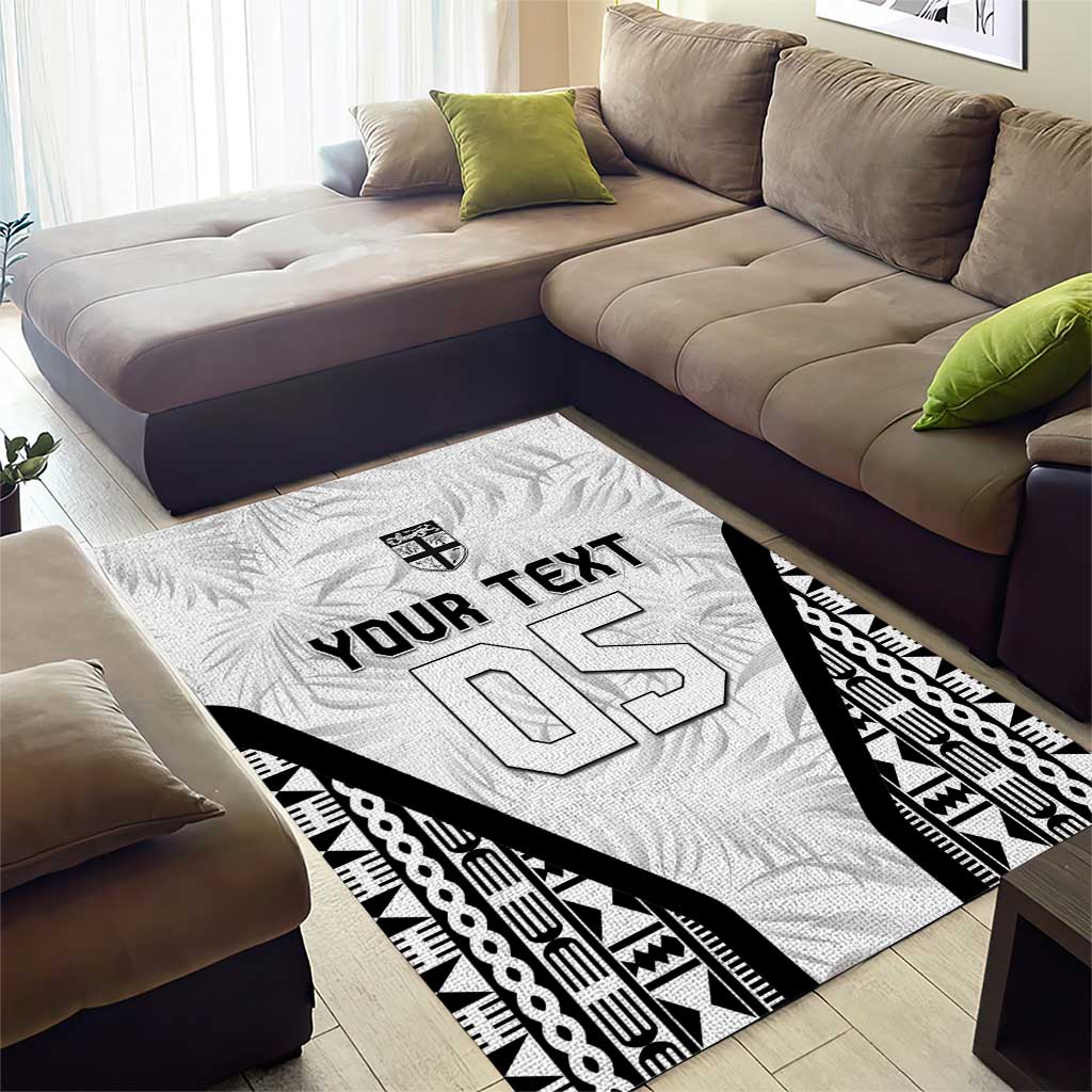 Custom Fiji 2026 Rugby Area Rug Fijian Tapa Pattern