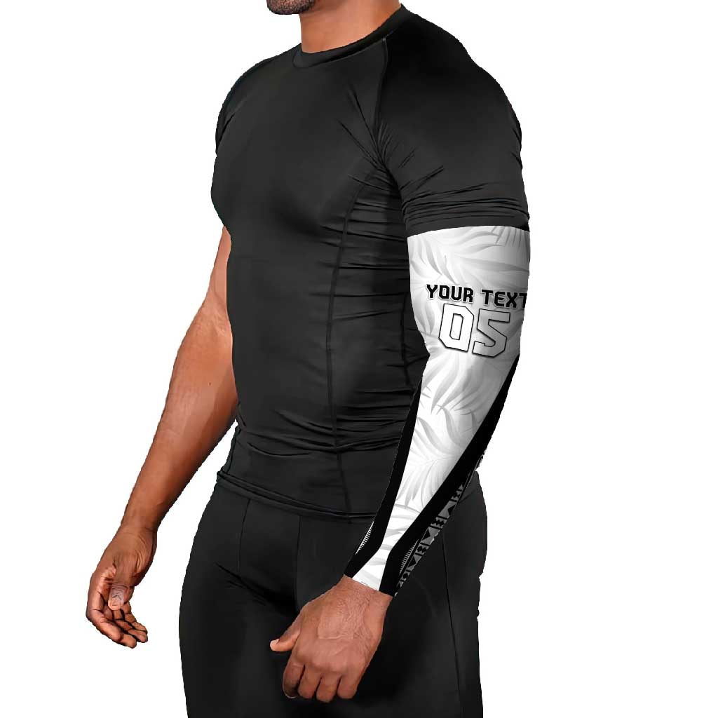 Custom Fiji 2026 Rugby Arm Sleeves Fijian Tapa Pattern LT05 - Polynesian Pride