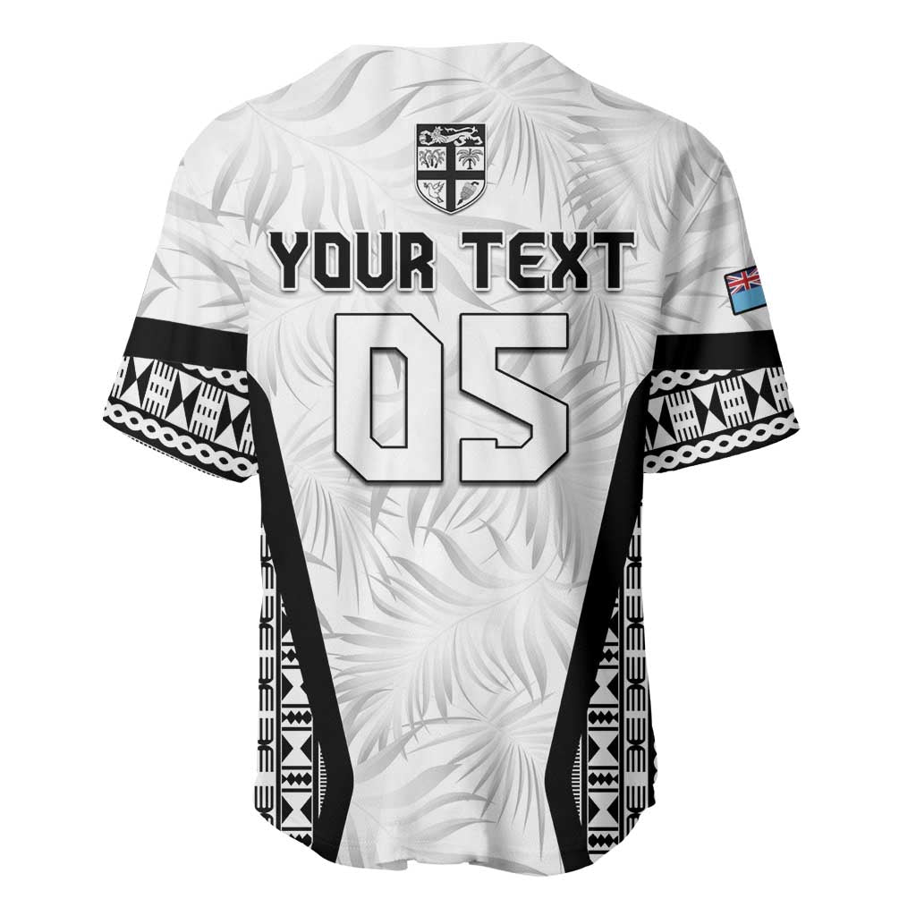 Custom Fiji 2026 Rugby Baseball Jersey Fijian Tapa Pattern LT05 - Polynesian Pride