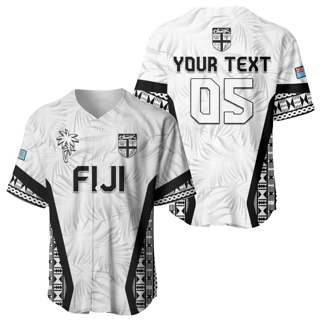 Custom Fiji 2026 Rugby Baseball Jersey Fijian Tapa Pattern LT05 - Polynesian Pride