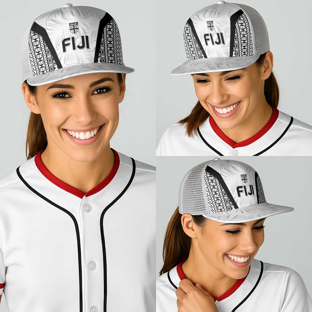 Fiji 2026 Rugby Baseball Net Cap Fijian Tapa Pattern LT05 - Polynesian Pride