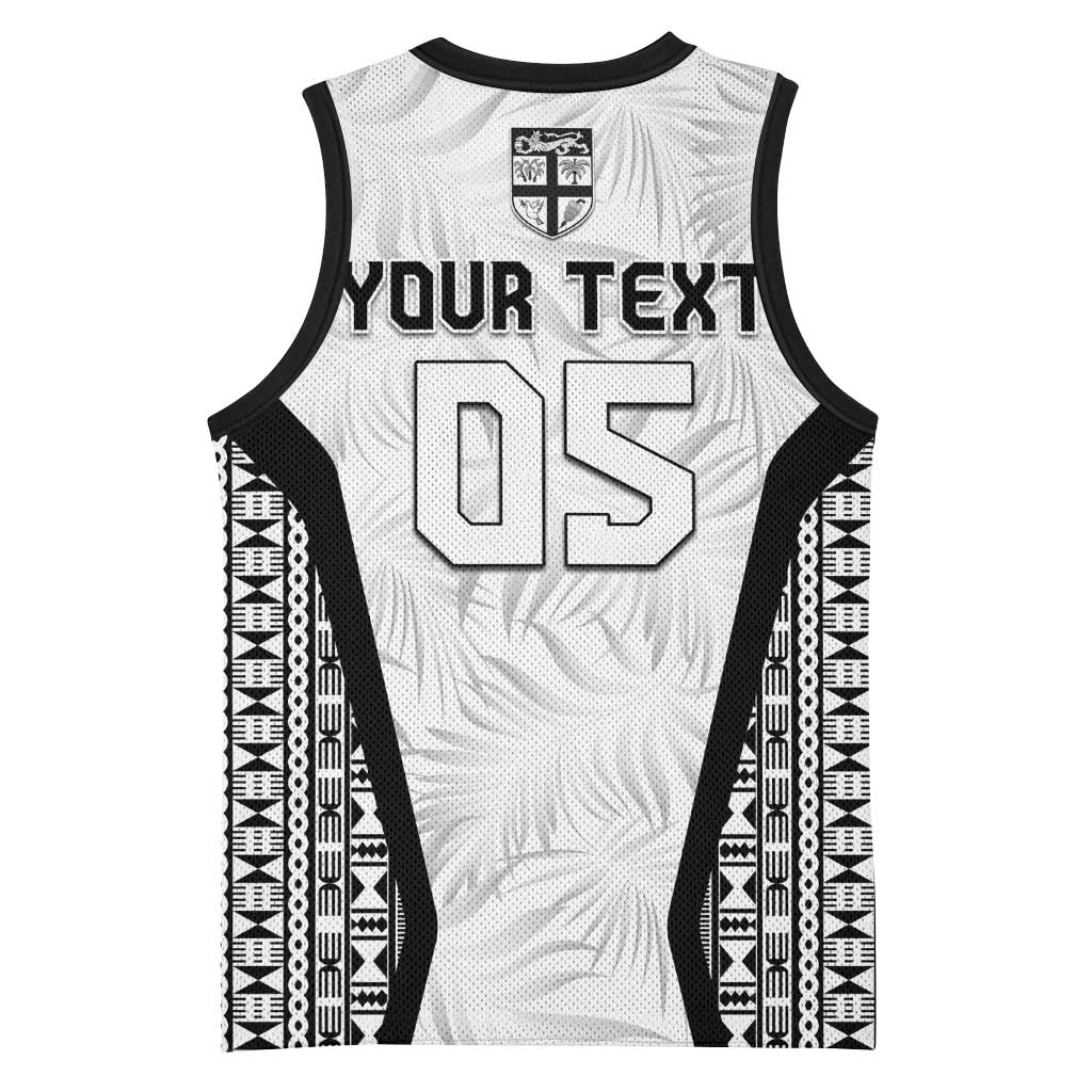 Custom Fiji 2026 Rugby Basketball Jersey Fijian Tapa Pattern LT05 - Polynesian Pride
