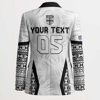 Custom Fiji 2026 Rugby Blazer Fijian Tapa Pattern