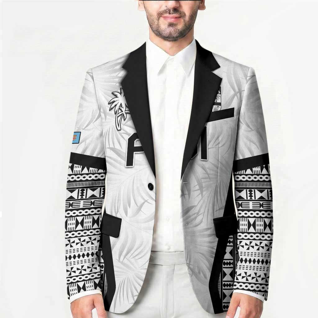 Custom Fiji 2026 Rugby Blazer Fijian Tapa Pattern