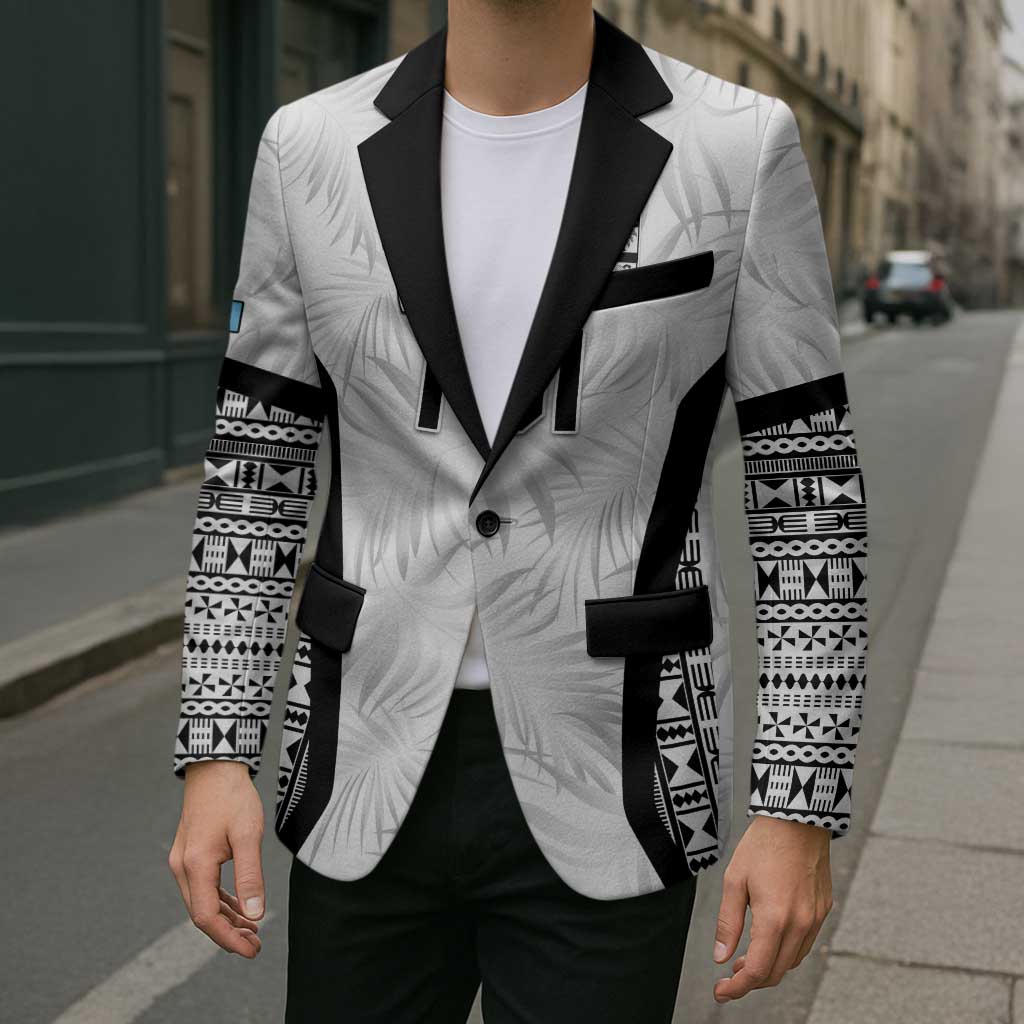 Custom Fiji 2026 Rugby Blazer Fijian Tapa Pattern