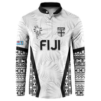 Custom Fiji 2026 Rugby Button Sweatshirt Fijian Tapa Pattern