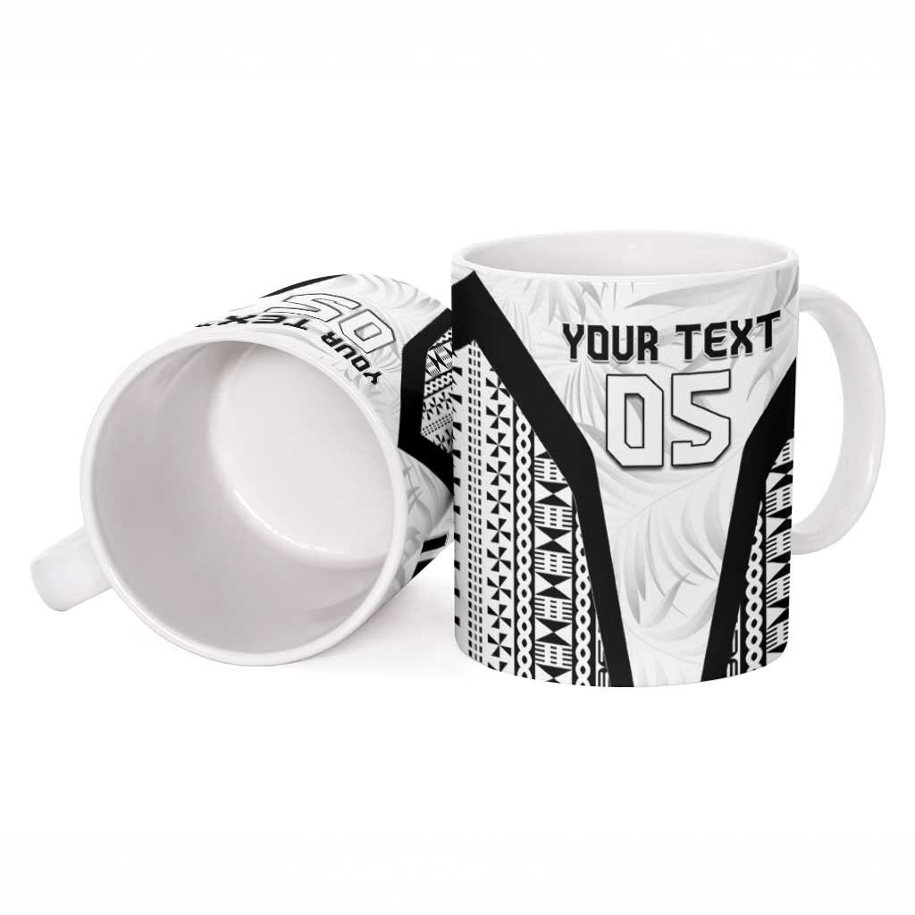 Custom Fiji 2026 Rugby Ceramic Mug Fijian Tapa Pattern LT05 - Polynesian Pride