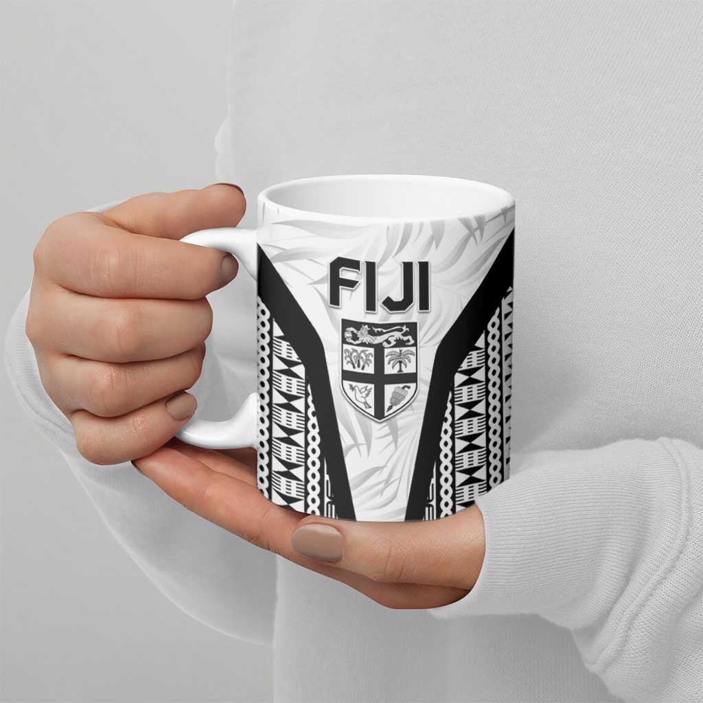 Custom Fiji 2026 Rugby Ceramic Mug Fijian Tapa Pattern LT05 - Polynesian Pride