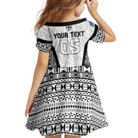 Custom Fiji 2026 Rugby Family Matching Long Sleeve Bodycon Dress and Hawaiian Shirt Fijian Tapa Pattern