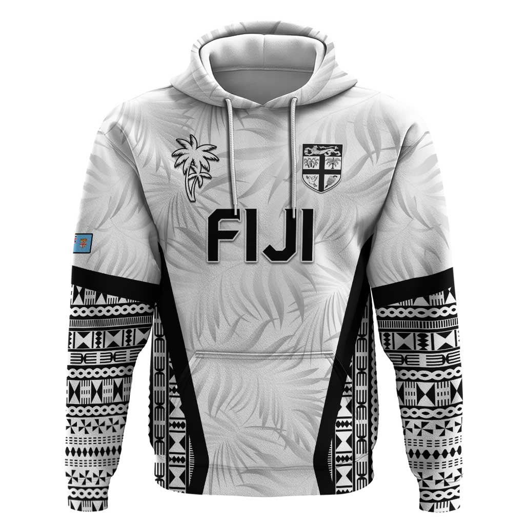 Custom Fiji 2026 Rugby Hoodie Fijian Tapa Pattern LT05 Pullover Hoodie White - Polynesian Pride