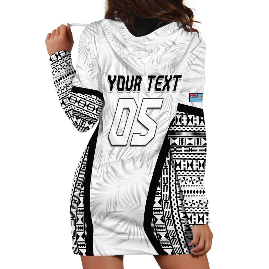 Custom Fiji 2026 Rugby Hoodie Dress Fijian Tapa Pattern