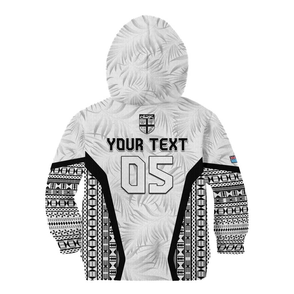 Custom Fiji 2026 Rugby Kid Hoodie Fijian Tapa Pattern LT05 - Polynesian Pride