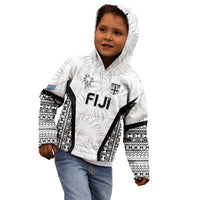 Custom Fiji 2026 Rugby Kid Hoodie Fijian Tapa Pattern LT05 - Polynesian Pride