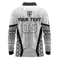 Custom Fiji 2026 Rugby Long Sleeve Polo Shirt Fijian Tapa Pattern LT05 - Polynesian Pride