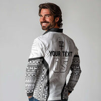 Custom Fiji 2026 Rugby Long Sleeve Polo Shirt Fijian Tapa Pattern LT05 - Polynesian Pride