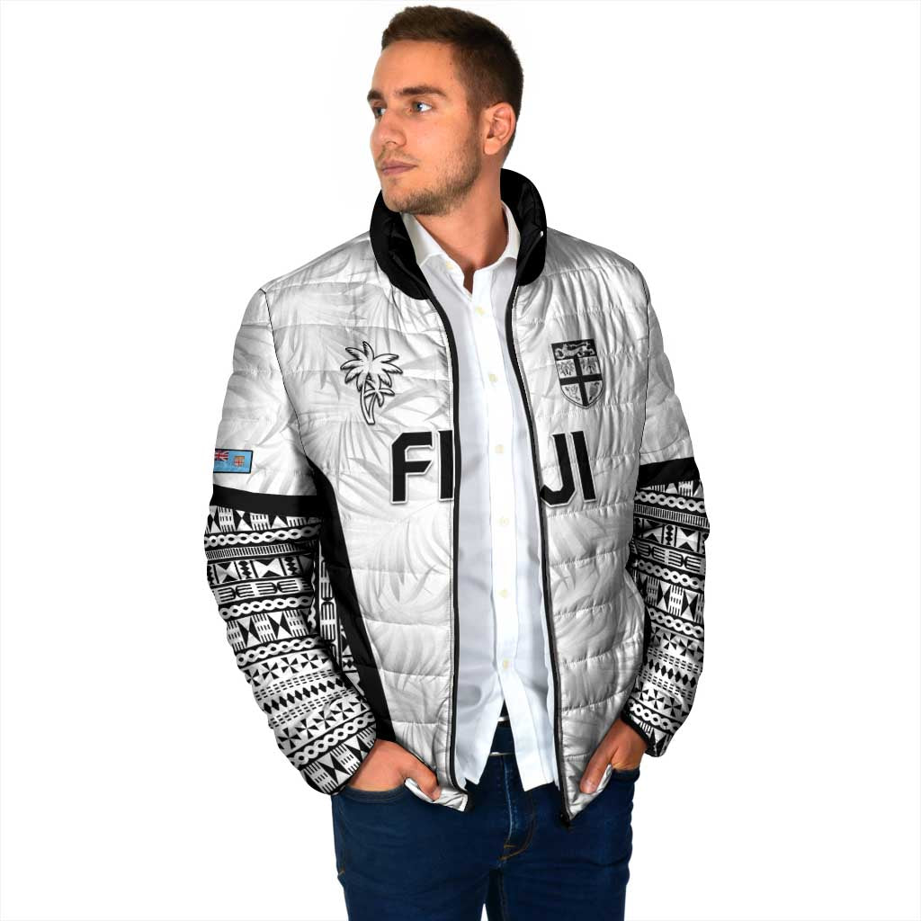 Custom Fiji 2026 Rugby Padded Jacket Fijian Tapa Pattern LT05 - Polynesian Pride