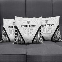 Custom Fiji 2026 Rugby Pillow Cover Fijian Tapa Pattern