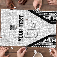 Custom Fiji 2026 Rugby Puzzle Fijian Tapa Pattern LT05 - Polynesian Pride