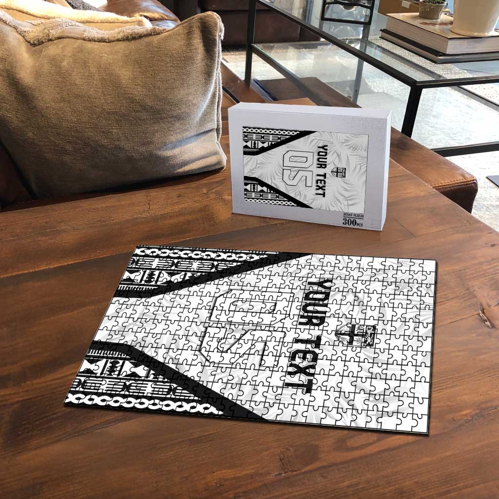Custom Fiji 2026 Rugby Puzzle Fijian Tapa Pattern LT05 - Polynesian Pride