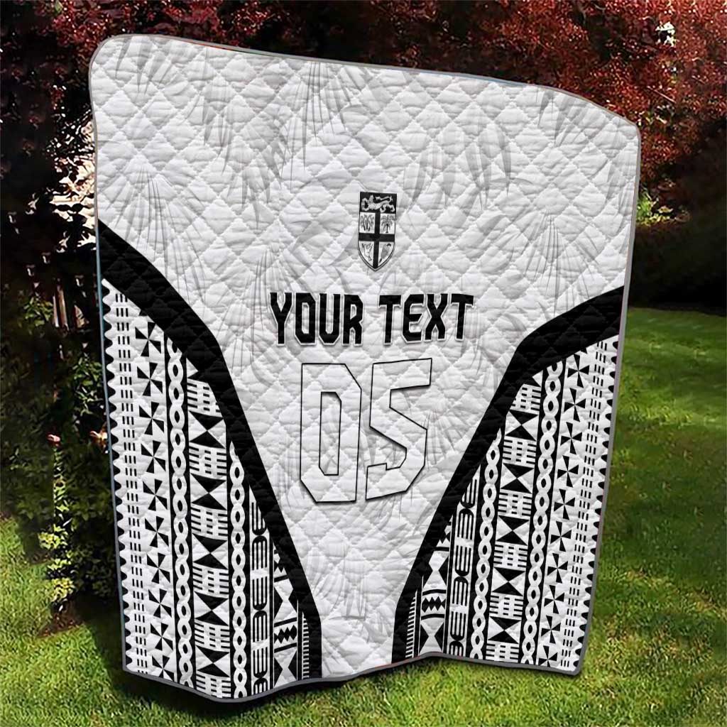 Custom Fiji 2026 Rugby Quilt Fijian Tapa Pattern LT05 - Polynesian Pride