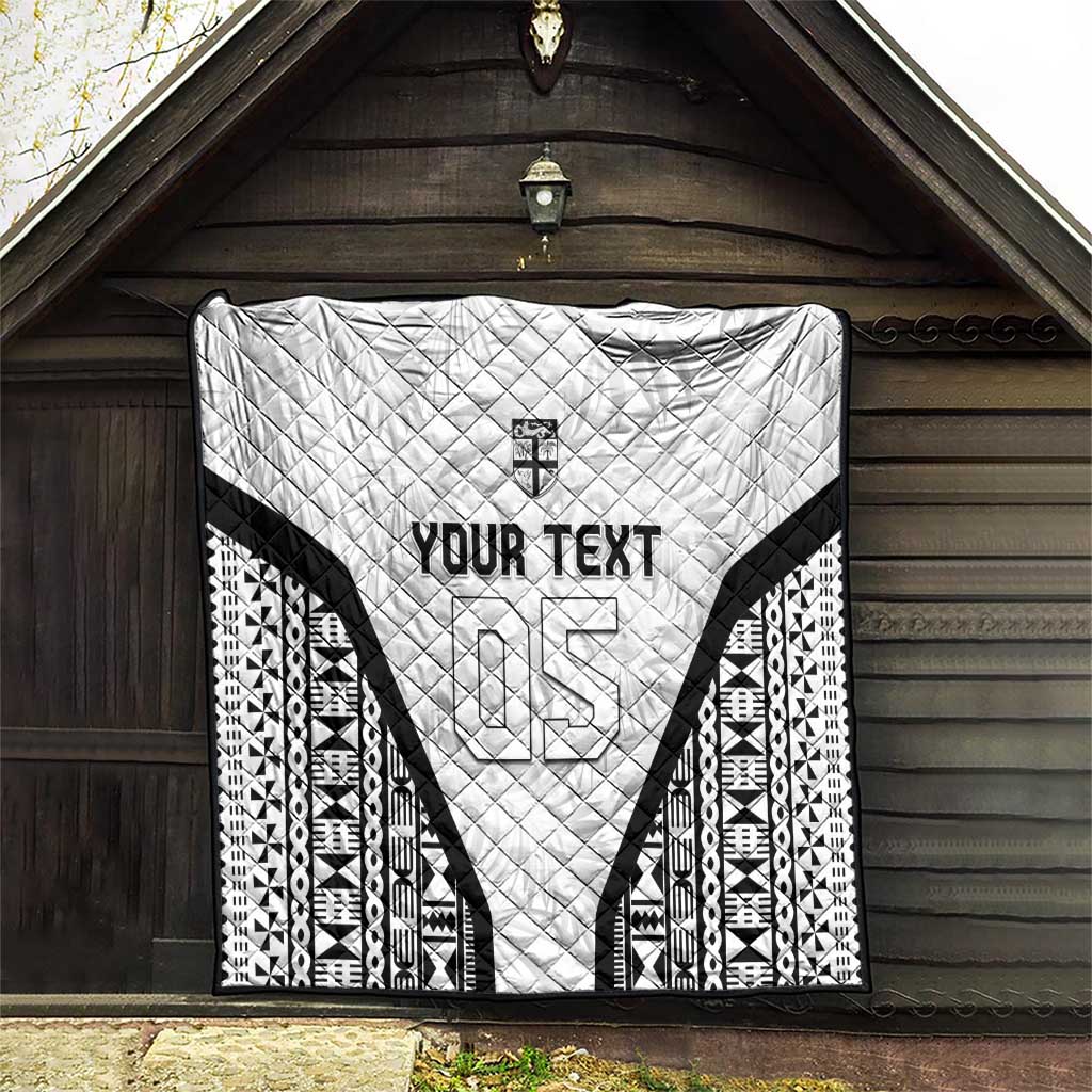 Custom Fiji 2026 Rugby Quilt Fijian Tapa Pattern LT05 - Polynesian Pride