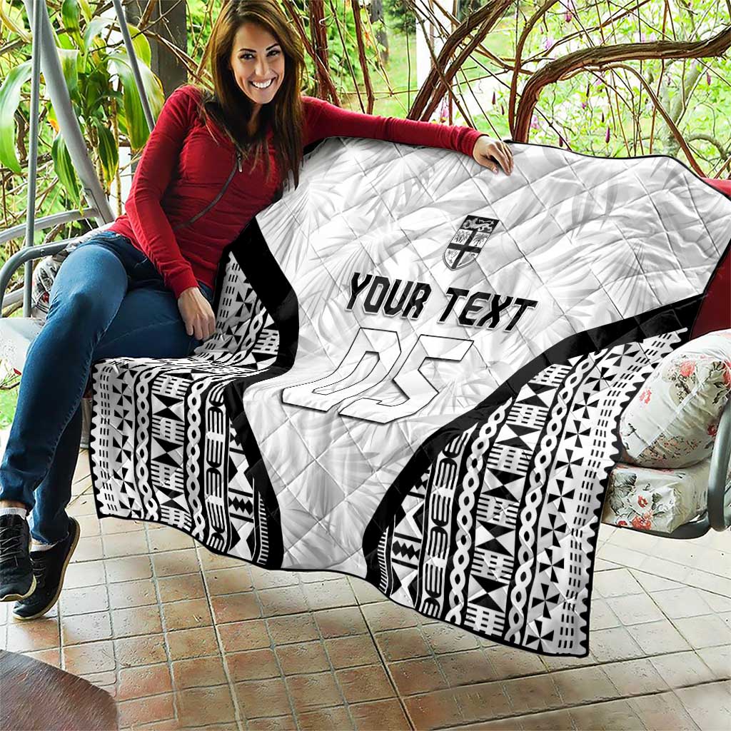 Custom Fiji 2026 Rugby Quilt Fijian Tapa Pattern LT05 - Polynesian Pride
