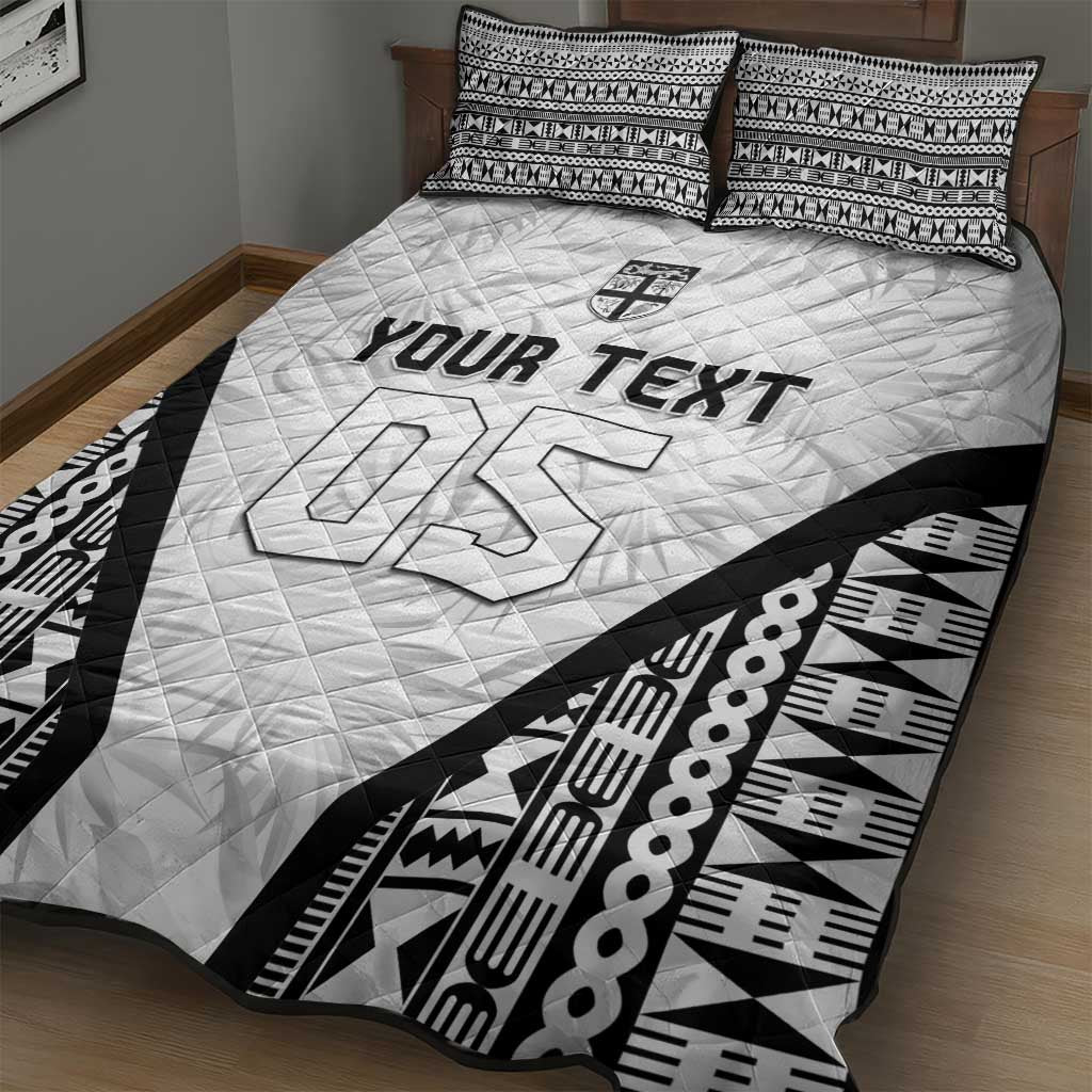 Custom Fiji 2026 Rugby Quilt Bed Set Fijian Tapa Pattern LT05 - Polynesian Pride