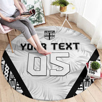 Custom Fiji 2026 Rugby Round Carpet Fijian Tapa Pattern LT05 - Polynesian Pride