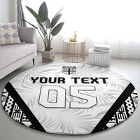 Custom Fiji 2026 Rugby Round Carpet Fijian Tapa Pattern LT05 - Polynesian Pride